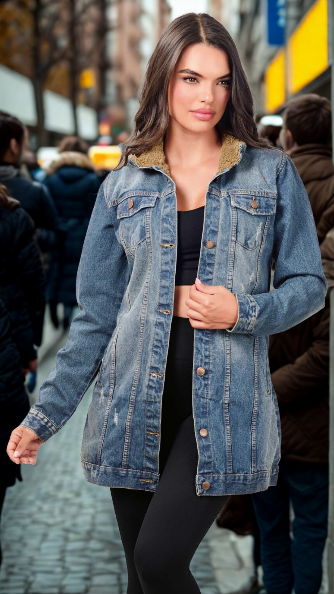 CHAQUETA JEAN CON OVEJERO JIMENA