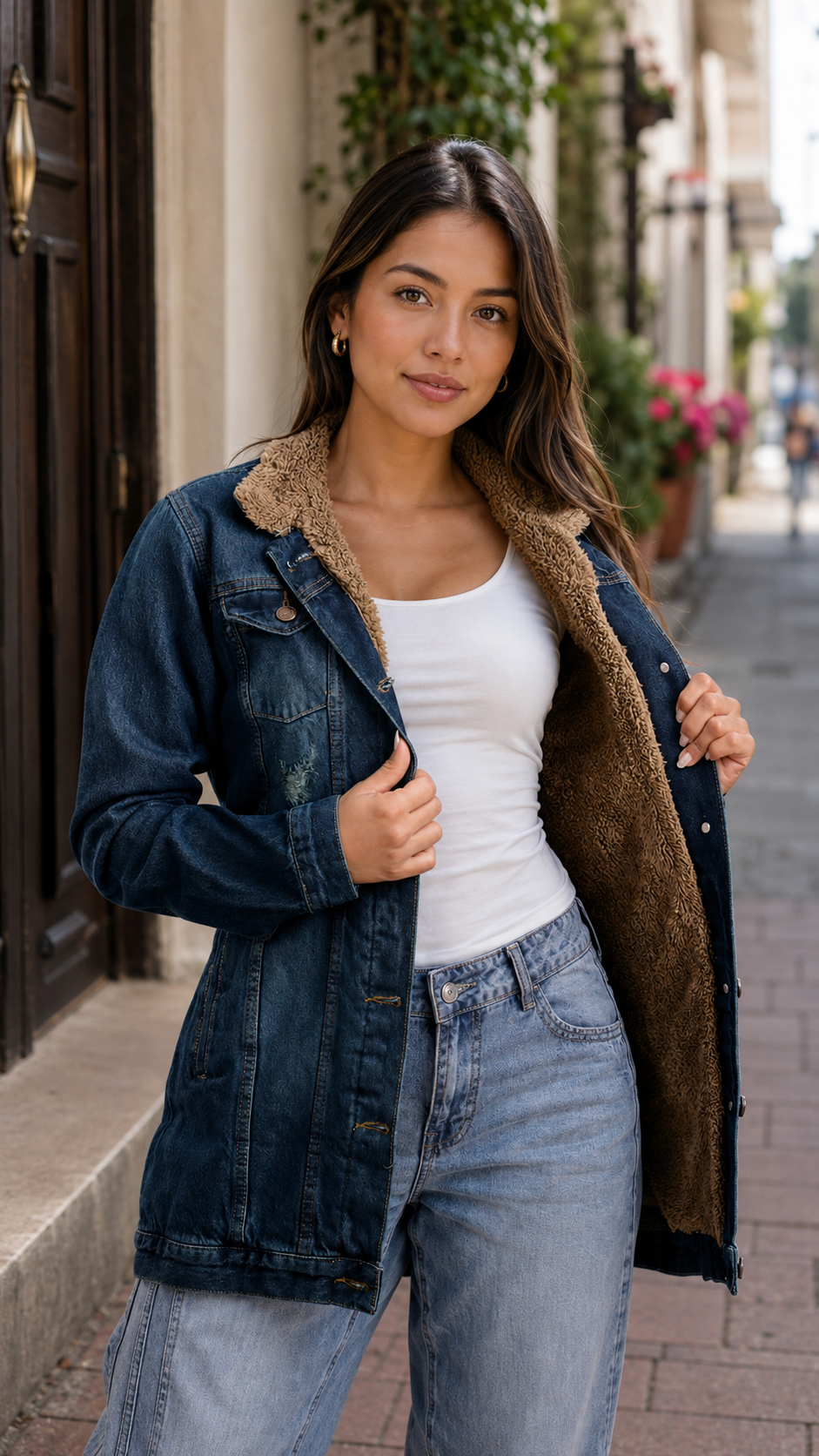 CHAQUETA JEAN CON OVEJERO 2408