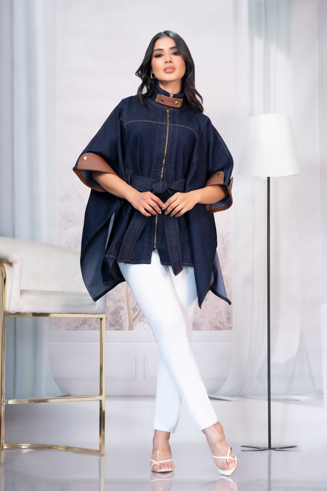 CAPA DAMA DENIM & CUERO SINTÉTICO 5403