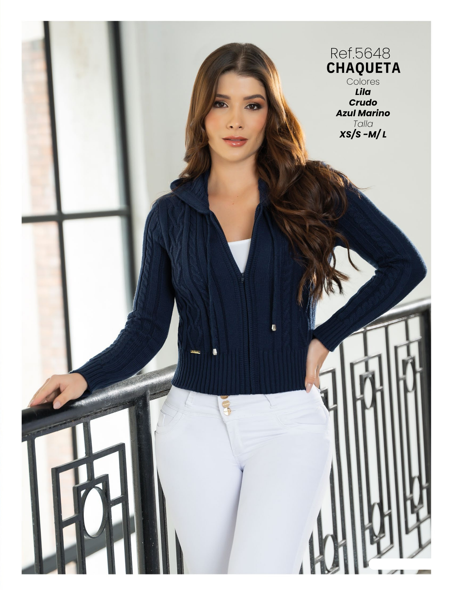 CHAQUETA EN HILO REF 5648