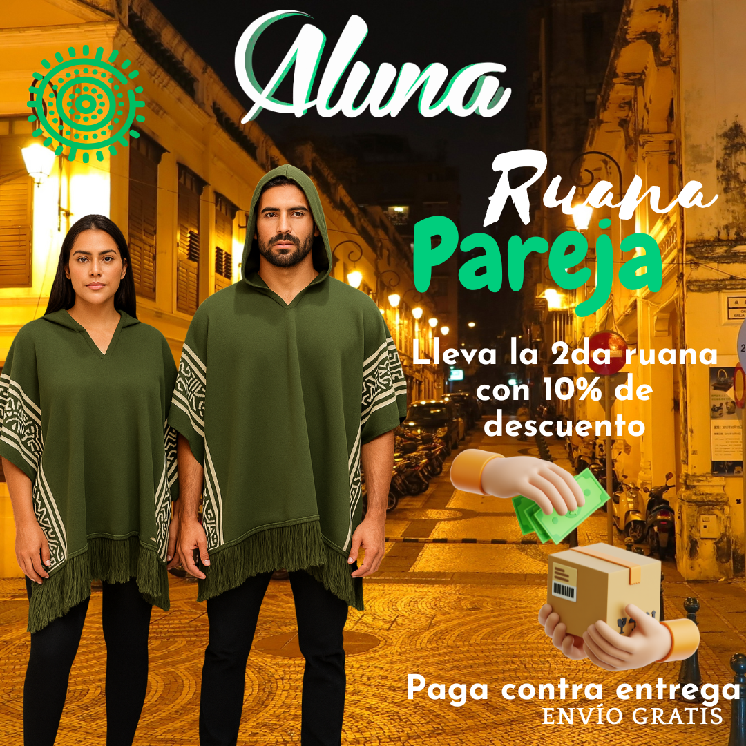 RUANA QUYCA PAREJA 170 DAMA Y CABALLERO