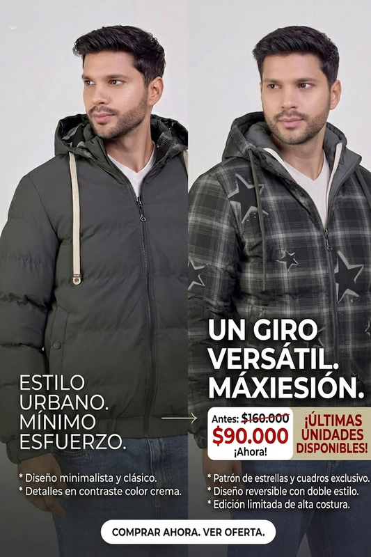 Chaqueta caballero doble faz